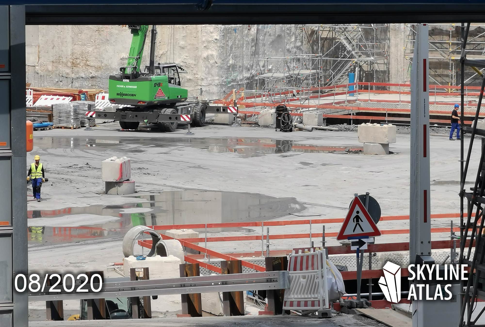 4Frankfurt construction site - new apartments and flats during August 2020