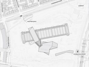 ECB sitemap - plan of European Central Bank grounds