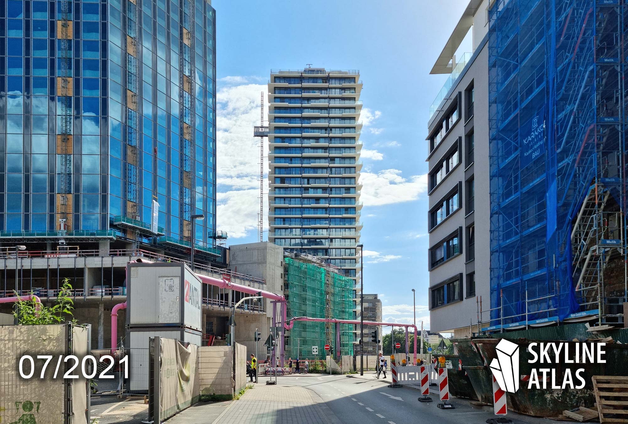 Eden Tower apartments - Skyscraper units for sale or lease in Frankfur t- residential tower - condo tower - July 2021