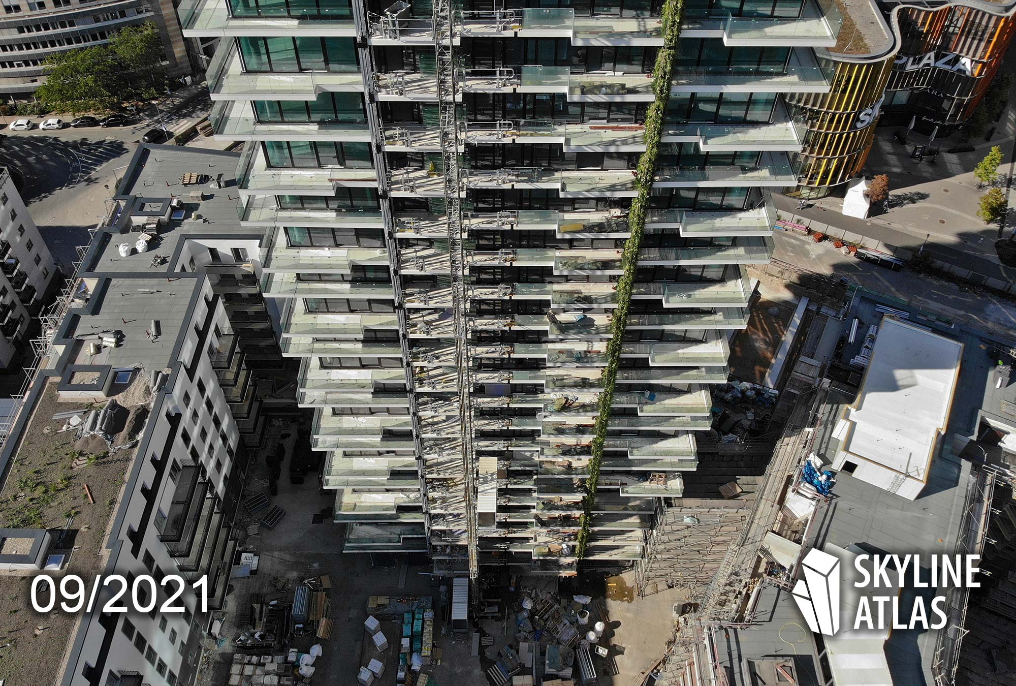 Eden Tower Frankfurt - construction situation as of autumn 2021