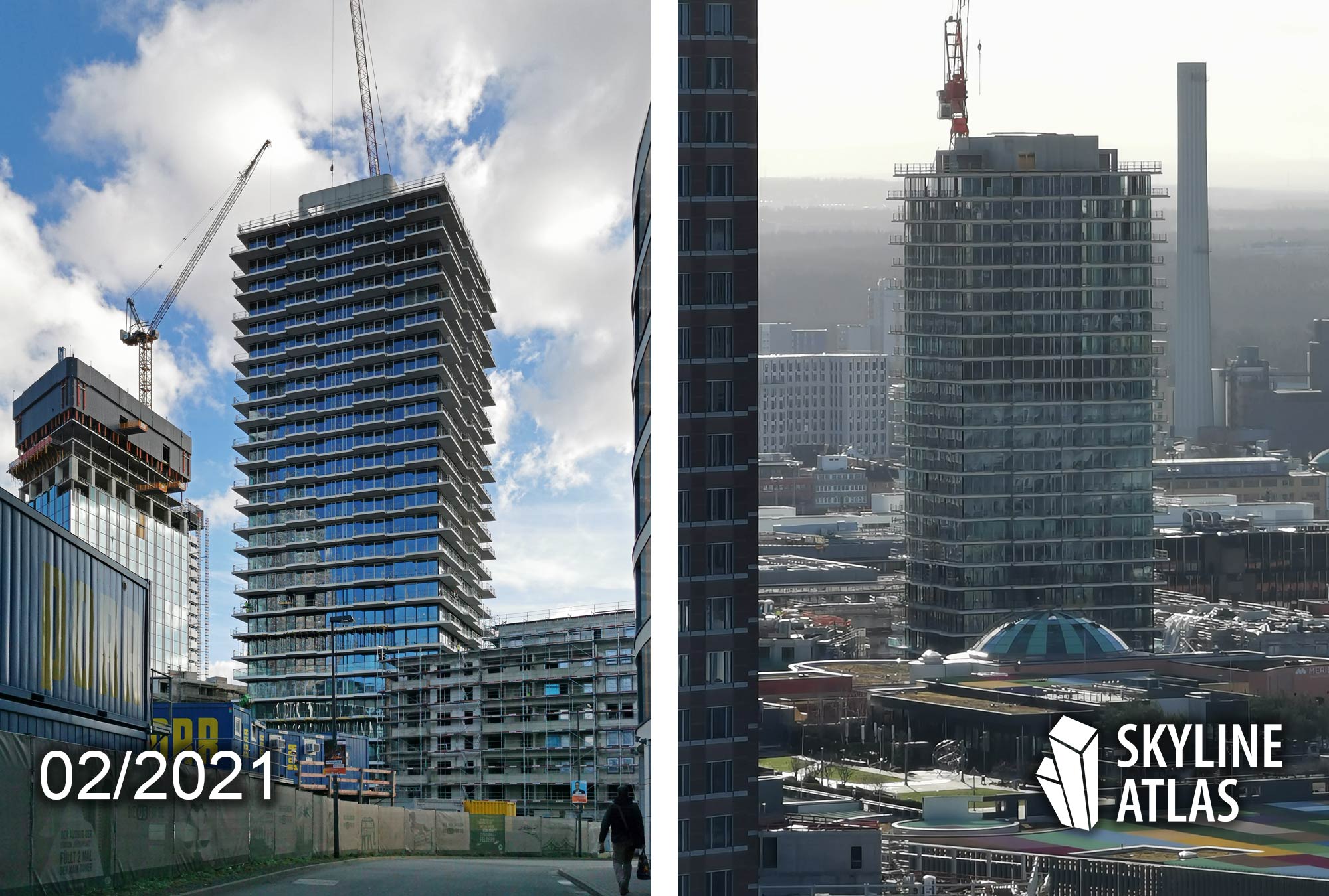 EDEN Tower Frankfurt by Immobel developer - apartments for rent with views