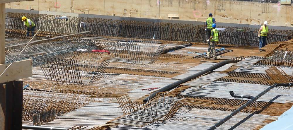 High-rise towers in Frankfurt which are currently built