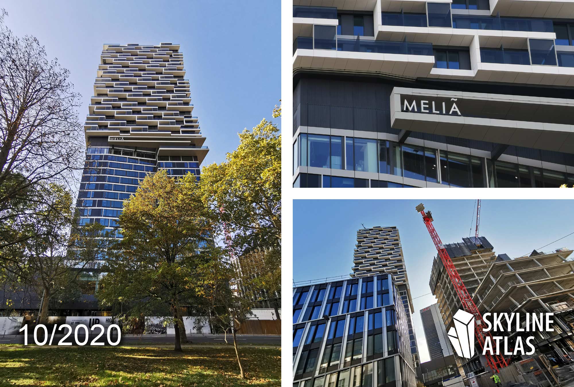 Hotel Melia Frankfurt City - ONE FORTY WEST - 140 West - construction site of new skyscraper in Frankfurt - as of October 2020