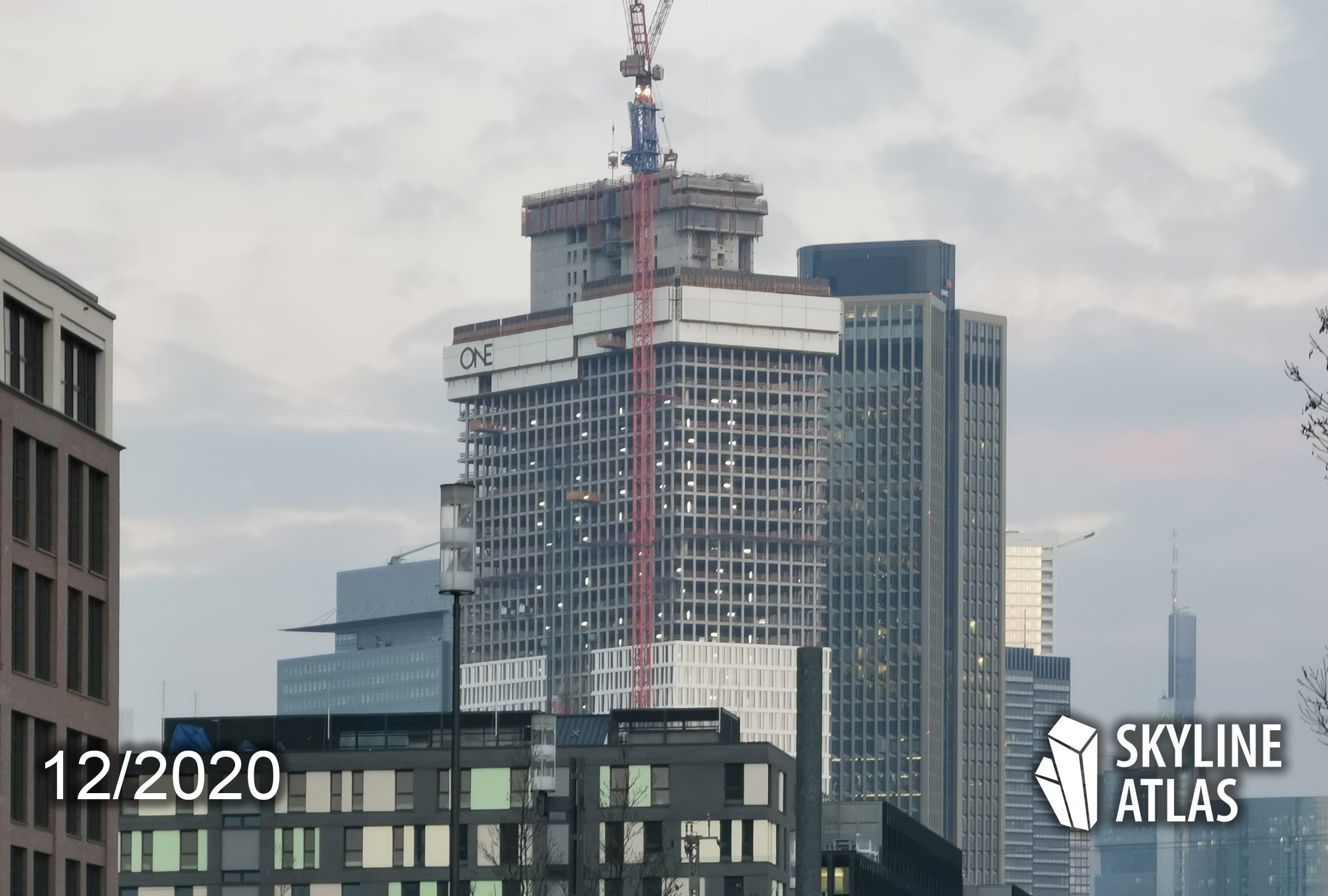 baustelle-baufortschritt-dezember-2020-one-frankfurt-baustelle-wolkenkratzer-europaviertel ONE Frankfurt in December 2020