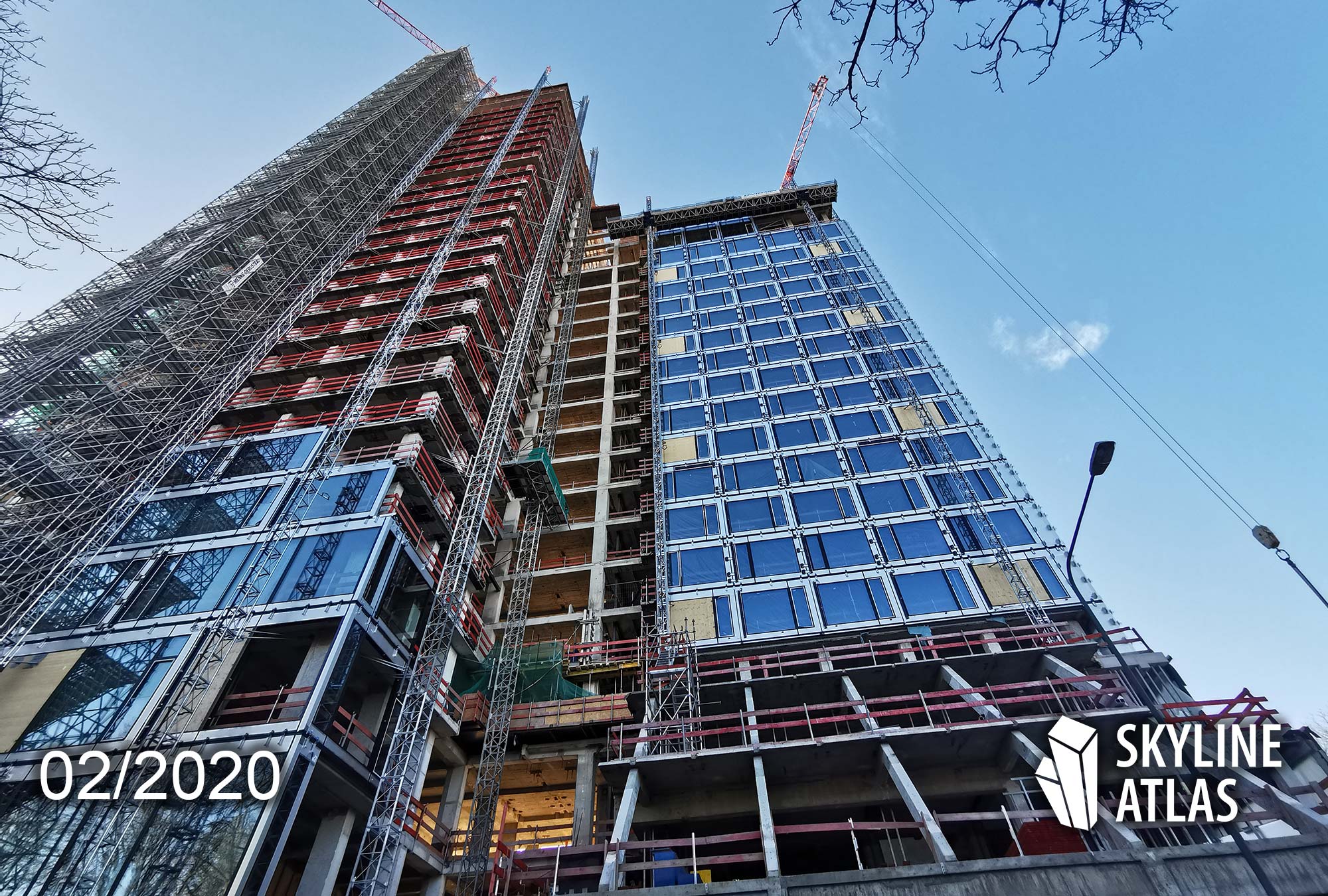 hochhaus-am-park-frankfurt-baustelle-baufortschritt-februar-2020-one-sixty-westend-160-parkview-park-view-tower 160 Park View - 160 Parkview Frankfurt - Hochhaus am Park - construction progress February 2020 - construction site