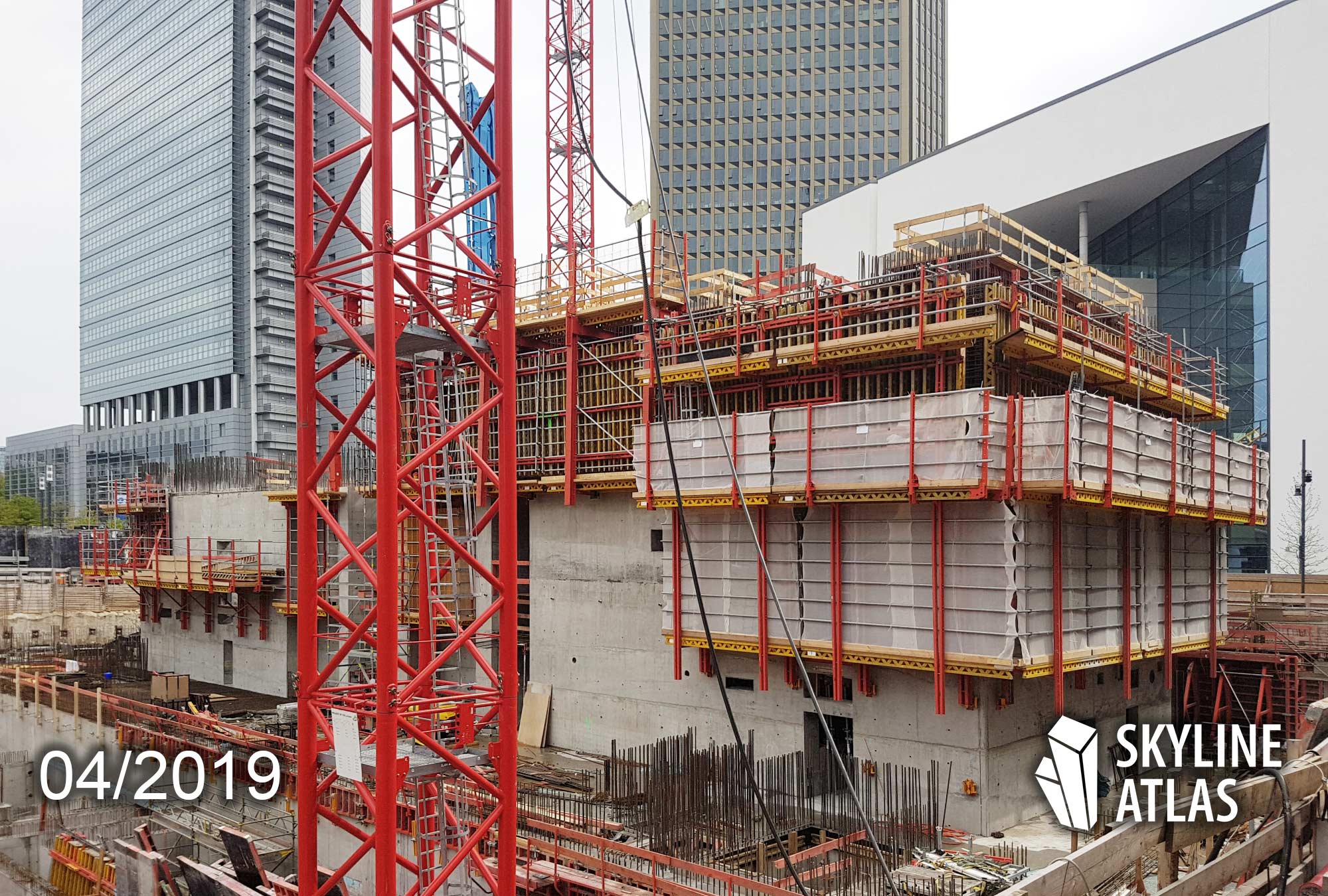 one-in-frankfurt-skyscraper-under-construction-ca-immo-skyline-plaza-april-2019 ONE skyscraper in Frankfurt - under construction in April 2019 - office tower by CA Immo