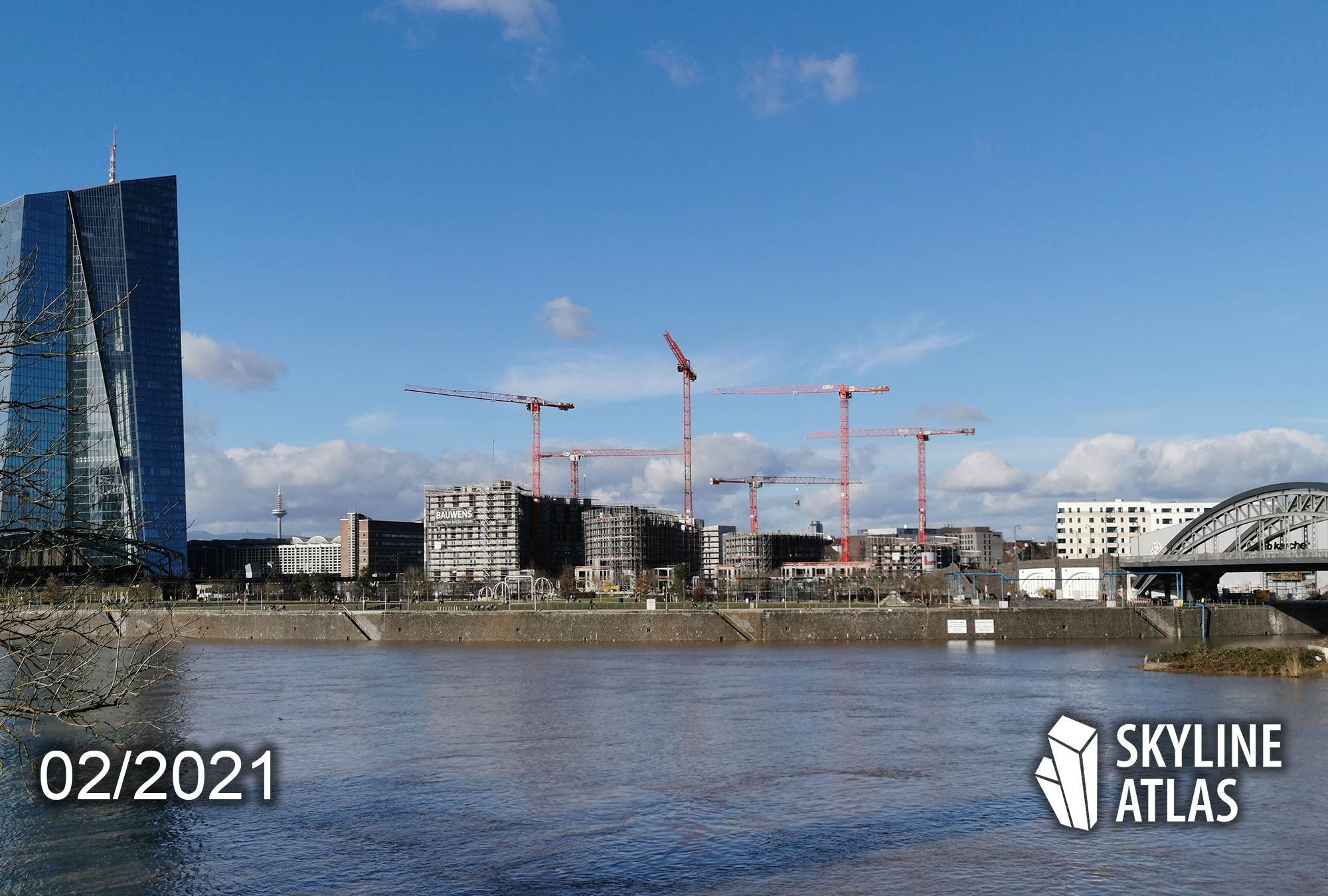 HPQ Frankfurt - apartments next to the ECB headquarters - Hafenpark Quarter - February 2021