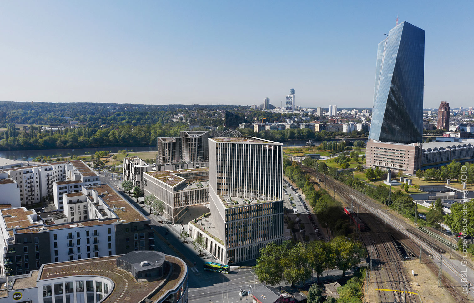 ECB office building - HPQ Frankfurt - planned office building