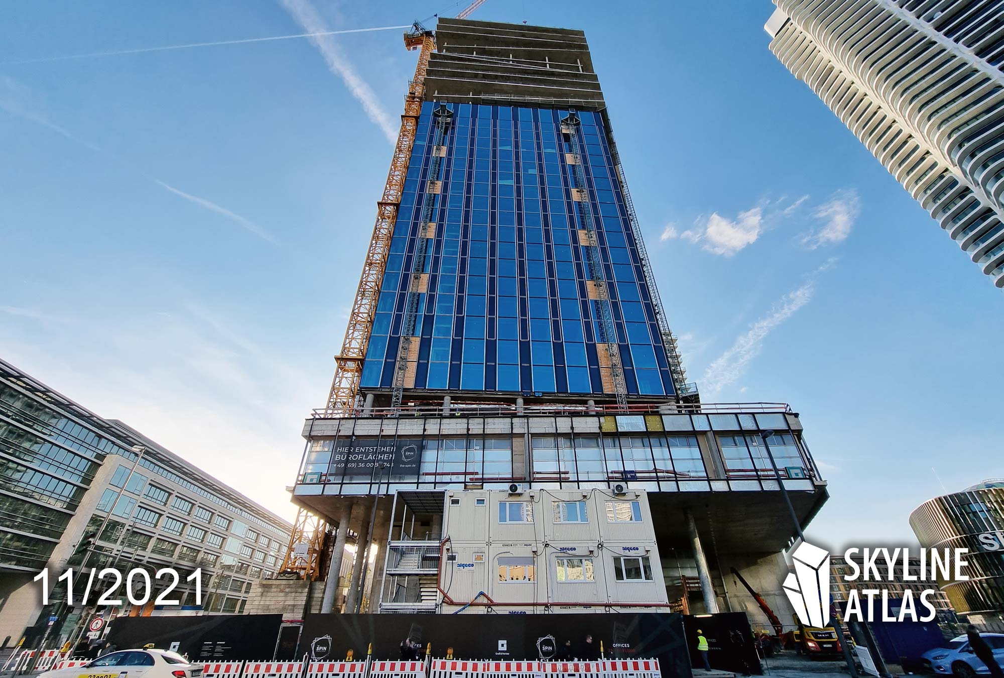 the-spin-ffm-baustelle-baufortschritt-rohbau-wolkenkratzerbaustelle-europaviertel-november-2021 The Spin - November 2021