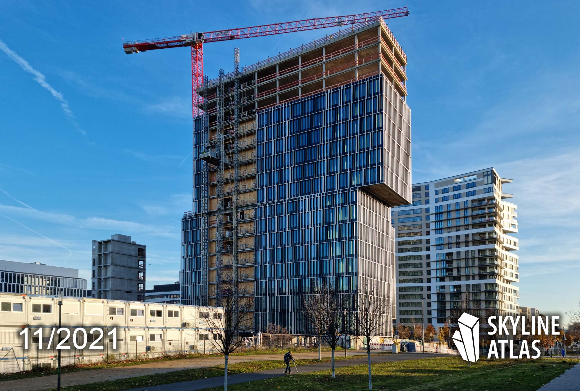FAZ newspaper Frankfurt - new premises - November 2021 - construction site