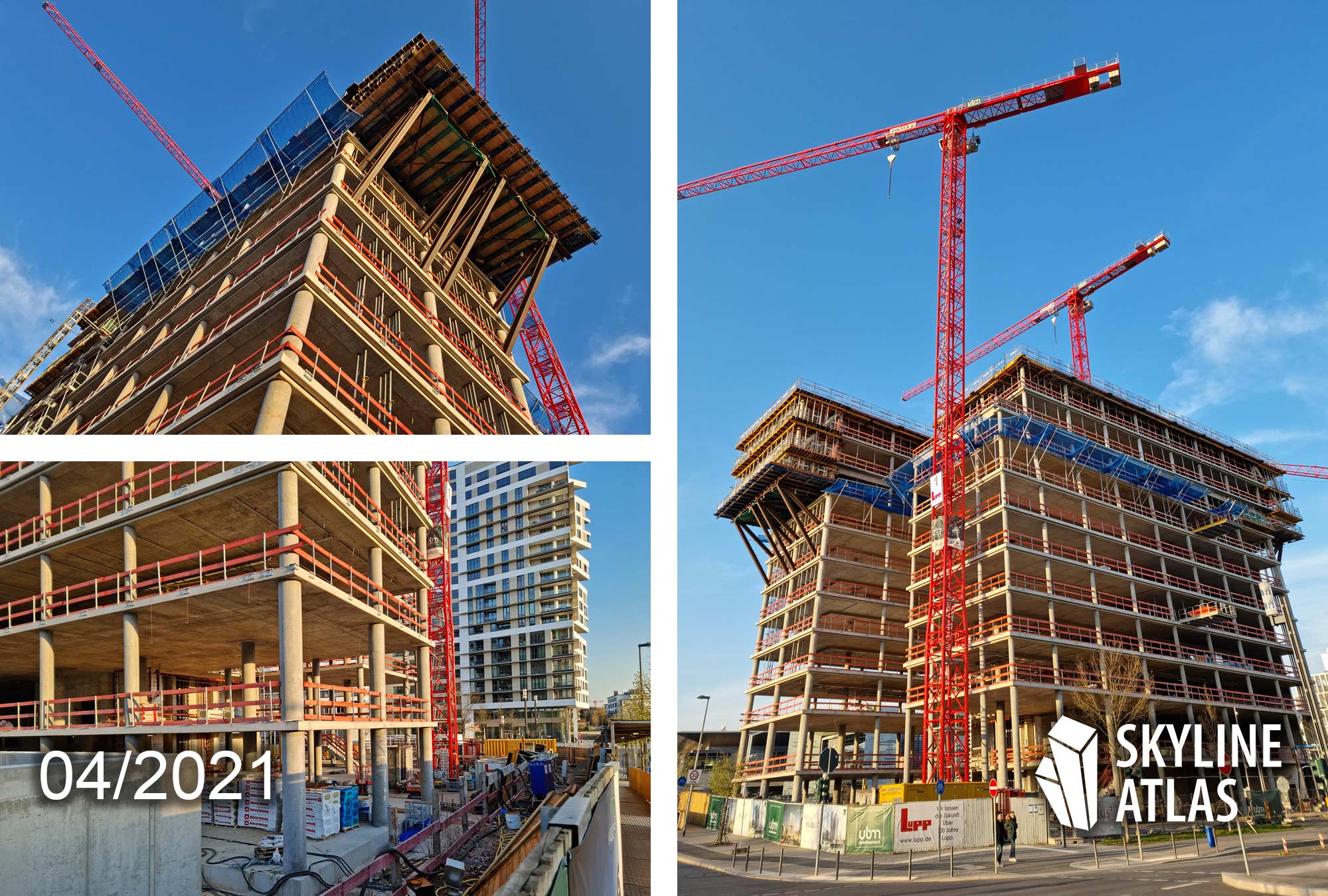 FAZ Frankfurt Tower - Frankfurter Allgemeine Zeitung Headquarters - FAZ New Premises - Construction Site April 2021