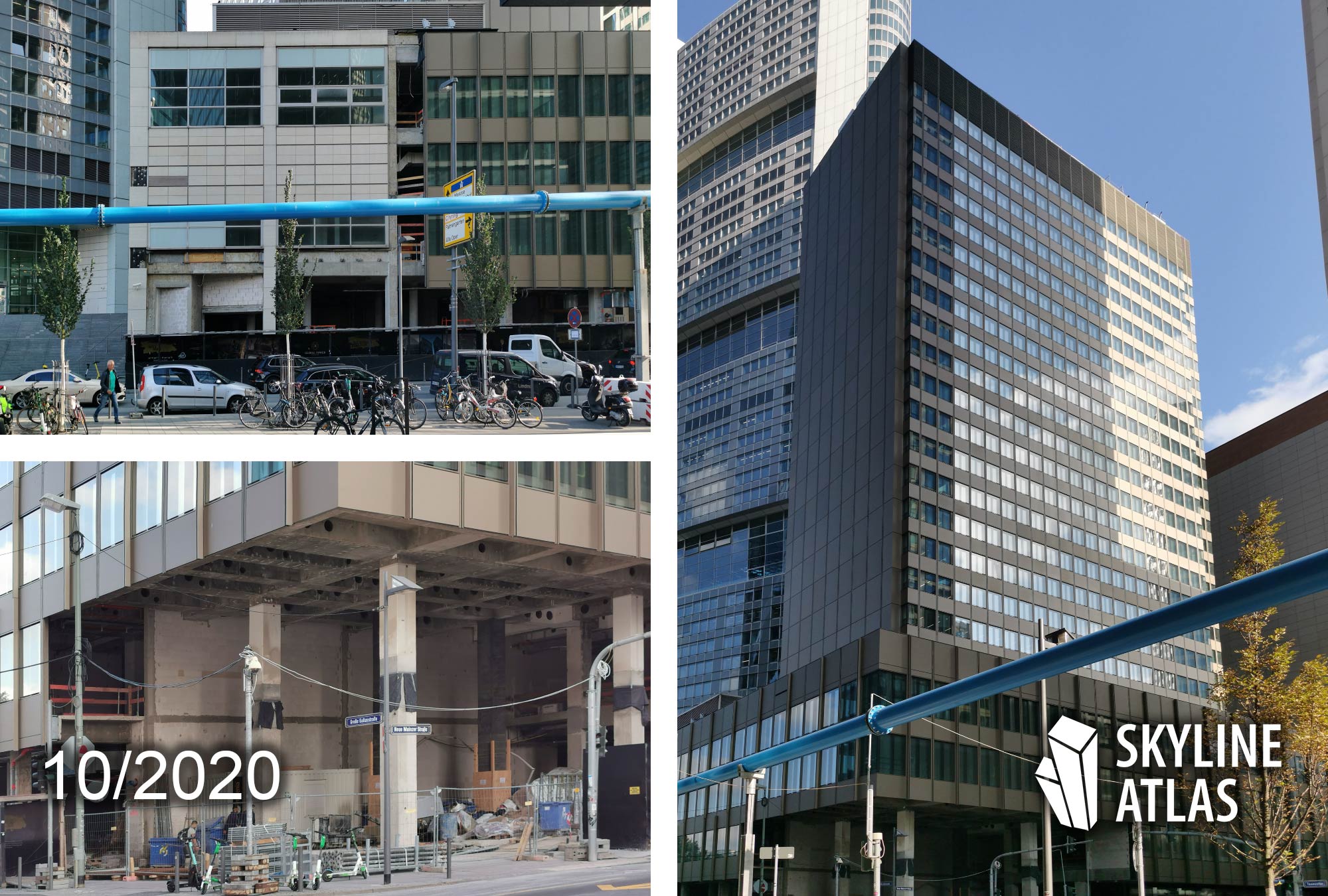 Frankfurt Global Tower construction site - construction progress October 2020 - holger meyer architektur