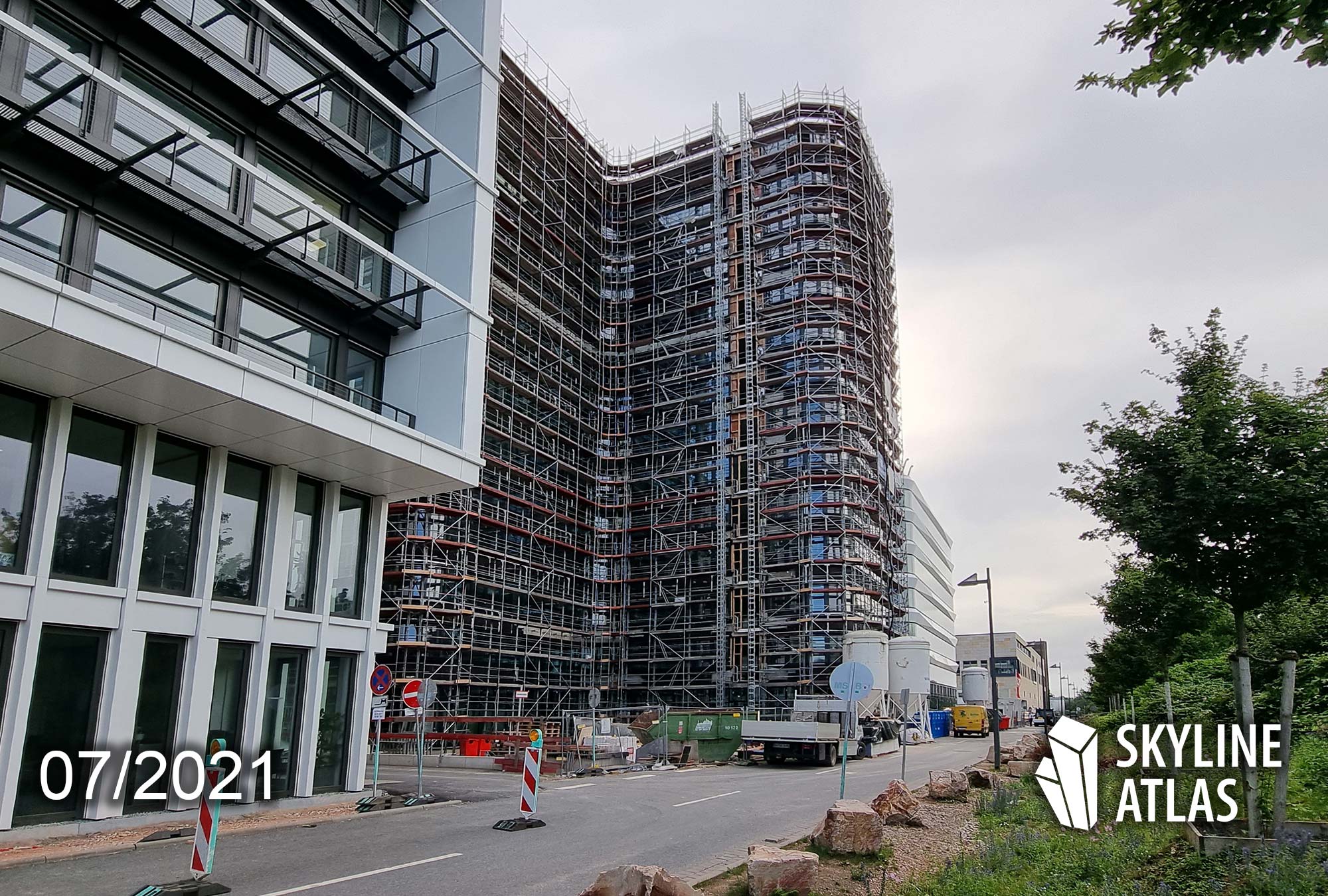 Europacenter Frankfurt Gateway Gardens - Construction Site July 2021