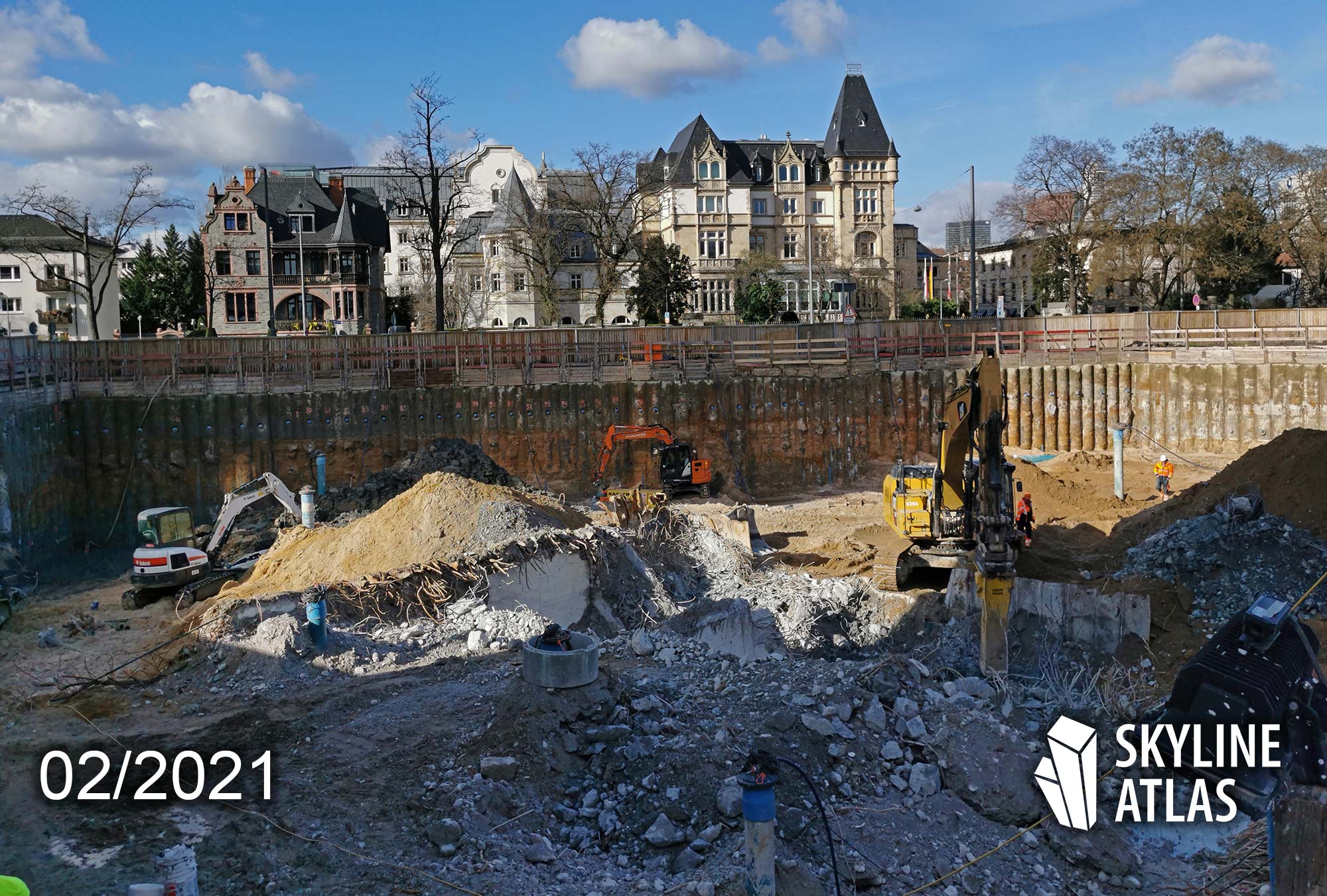 Kennedyallee 87 Frankfurt - Cheval Collection Frankfurt - Cheval Mansion Frankfurt - construction site February 2021