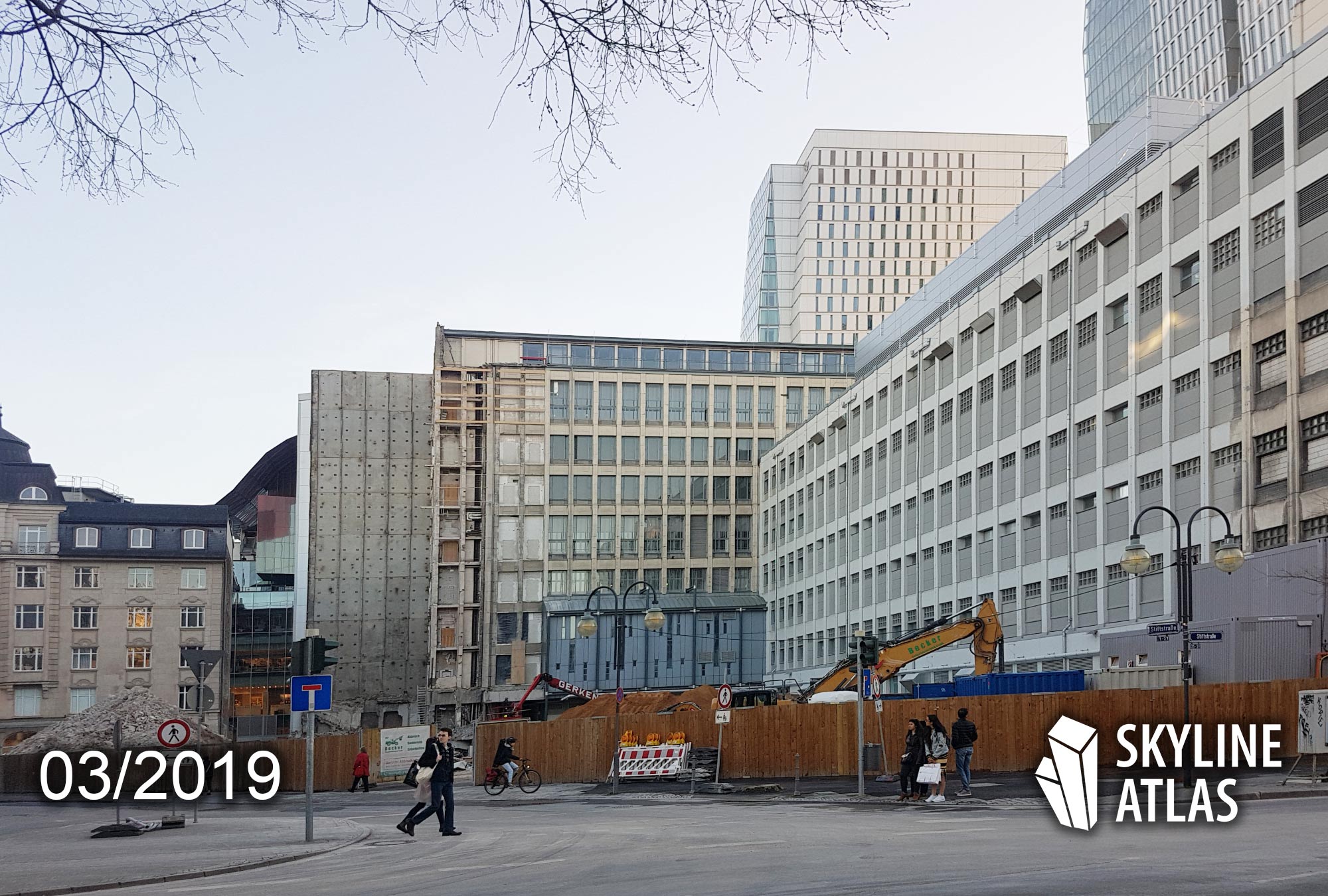 High Lines in Frankfurt - new residential towers at Stiftstrasse Frankfurt - for lease or buying