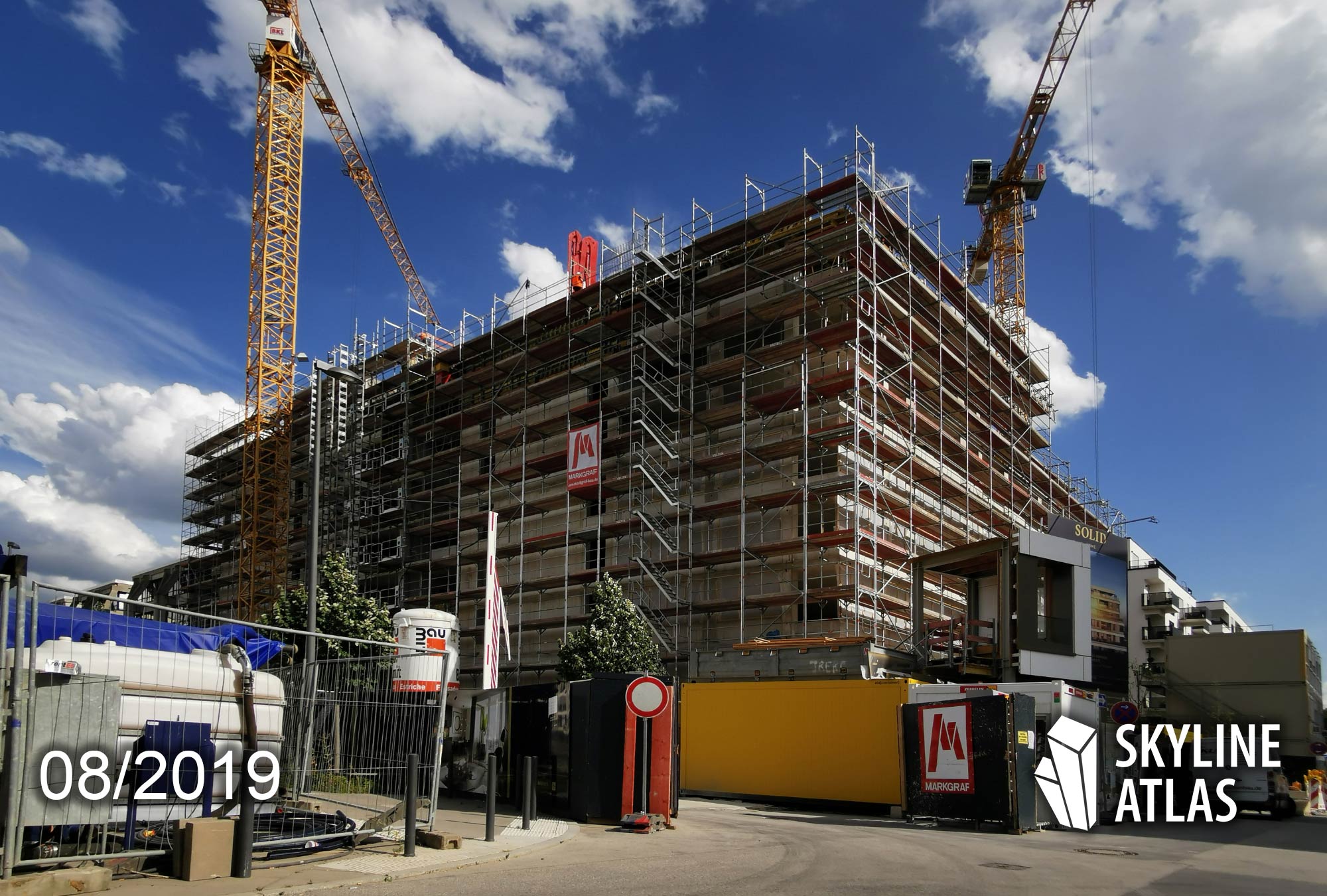 SOLID HOME in Frankfurt - New apartments for rent - New building - Units to buy - Rental housing - Owner-occupied living - Construction site August 2019