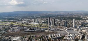 European District Frankfurt - European Quarter Frankfurt - Europaviertel Frankfurt - aerial photo - panorama