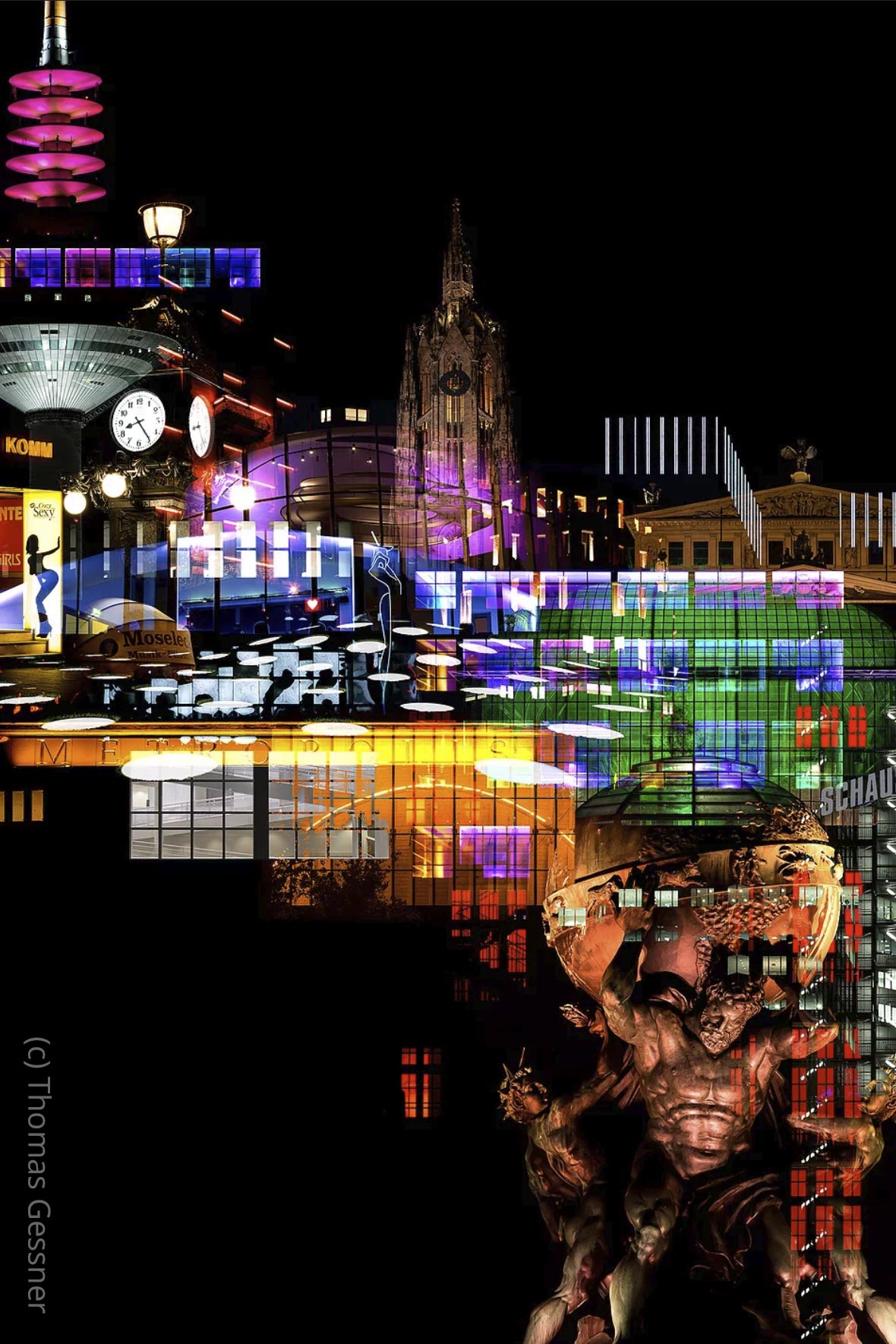 NEO NOIR – Frankfurt Skyline at Night