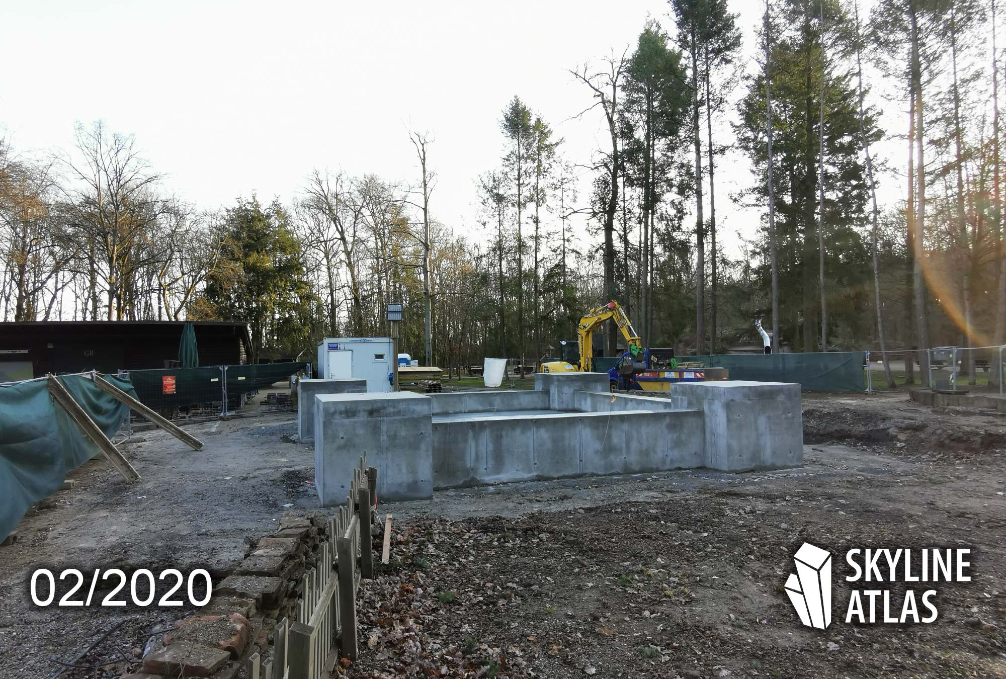 Goethe Tower Reconstruction - Rebuilding Goetheturm Frankfurt - Construction site February 2020