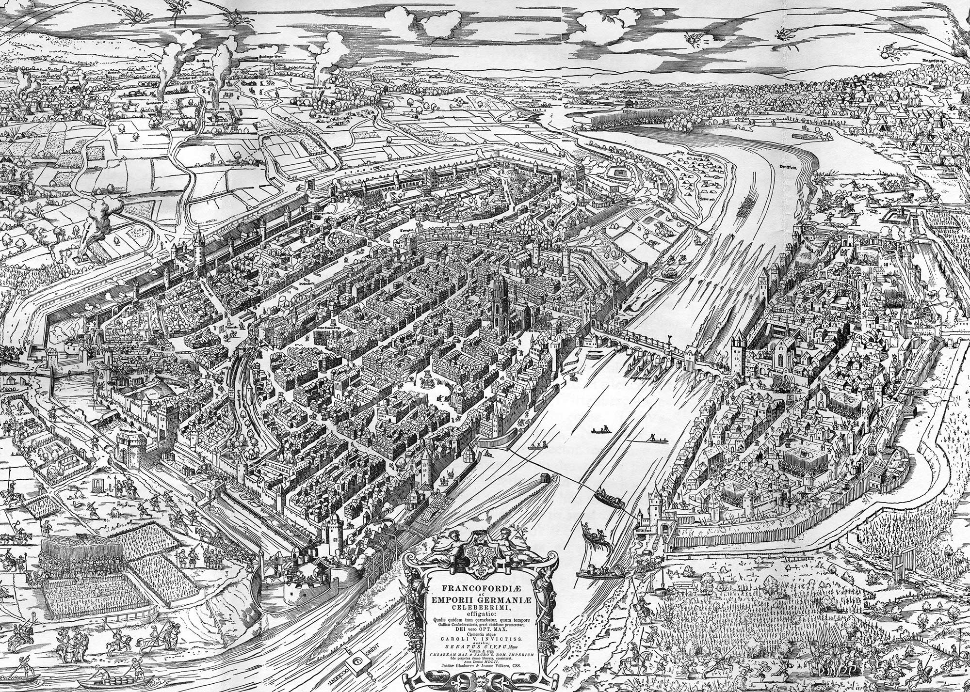 Frankfurt-city-wall-Frankfurt-fortification-Francofordi-e-Emporii-Germani Frankfurt city walls - Frankfurt fortification