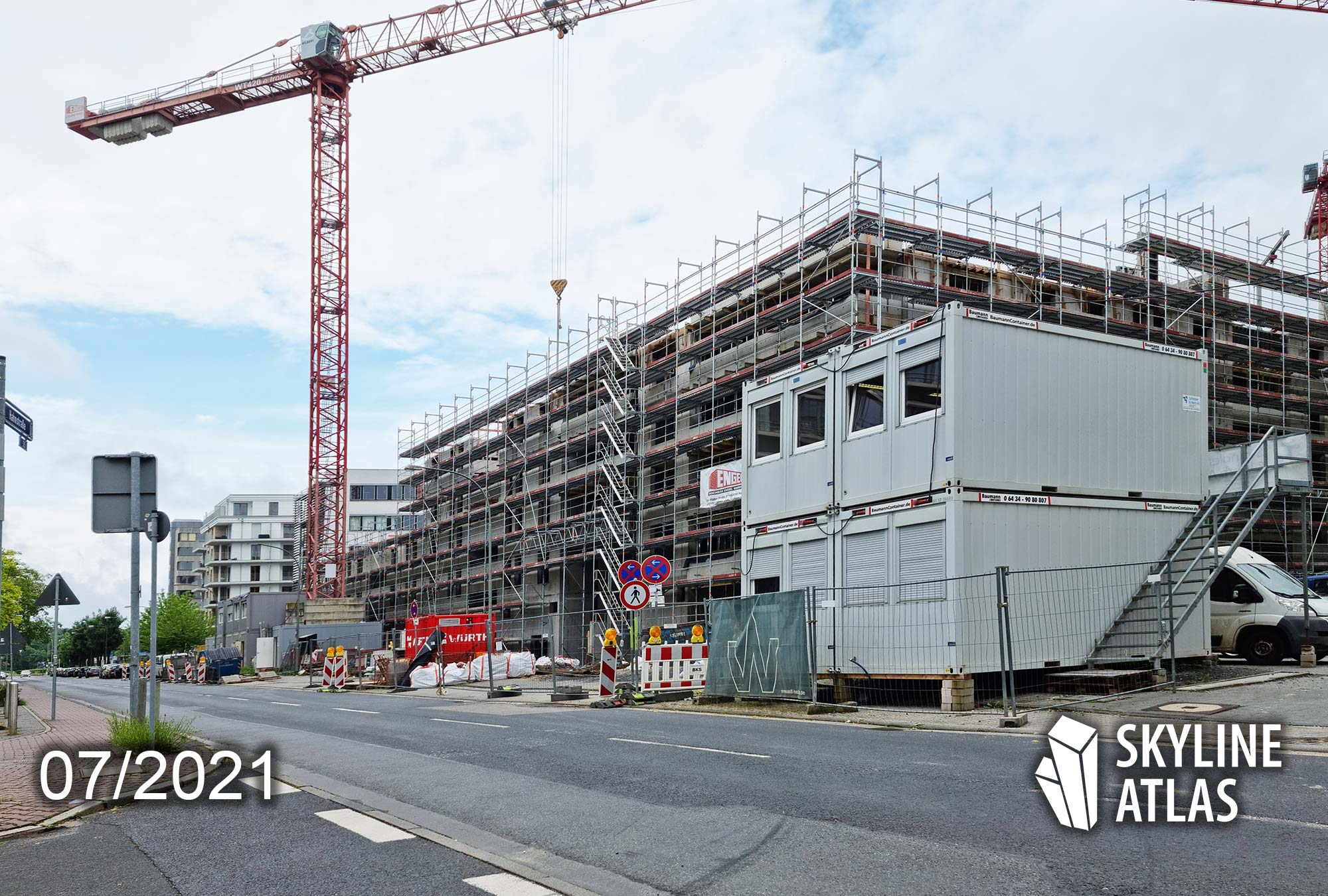 Frankfurt affordable housing - Frankfurt apartments for rent - new apartments Frankfurt - July 2021 - construction site