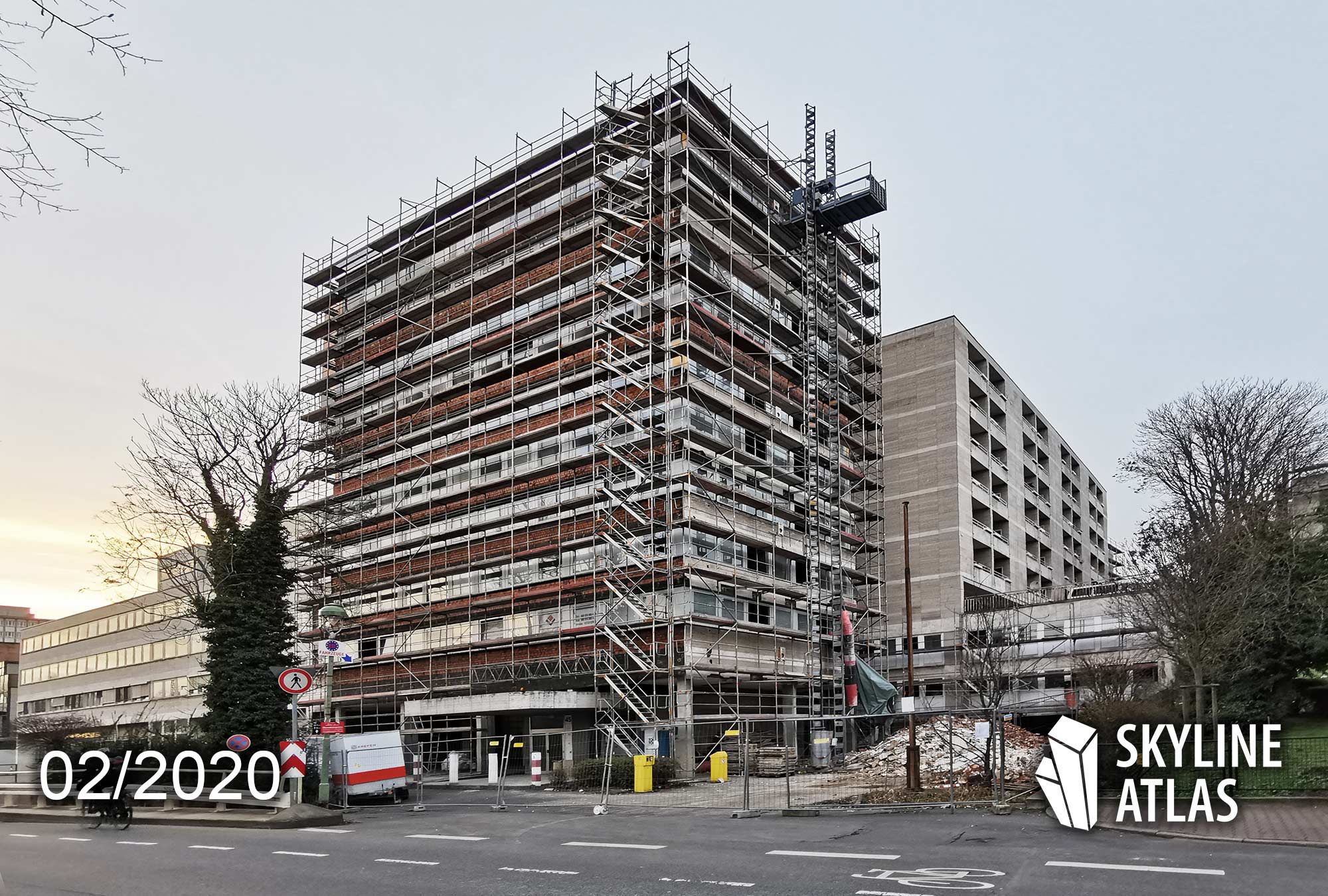 Panorama Residenz Frankfurt - Ostparkstrasse 45 Frankfurt - new residential buildings - construction status February 2020