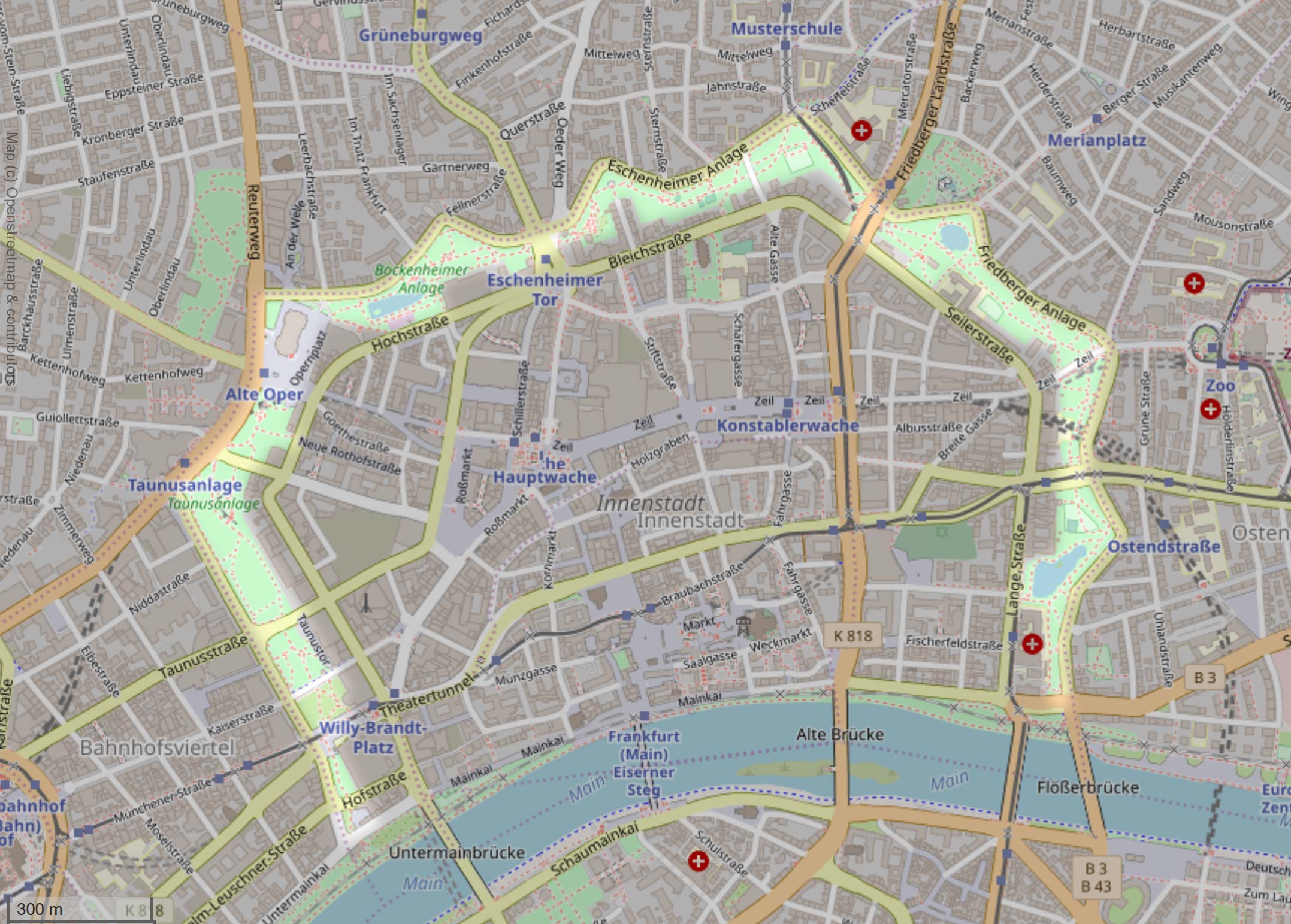 Frankfurt Wall Parks - Wallanlagen