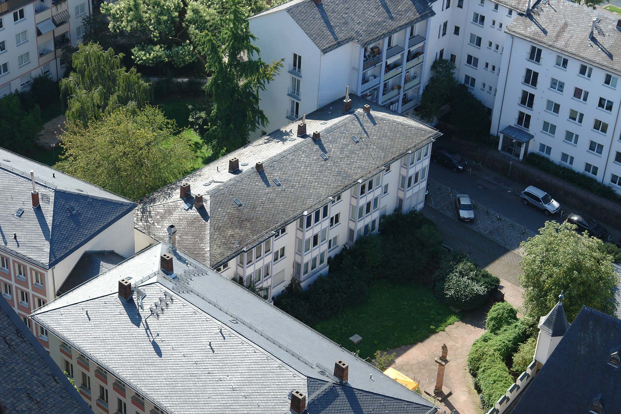 Houses in the Frankfurt Old Town district from the 1950s and 1960s