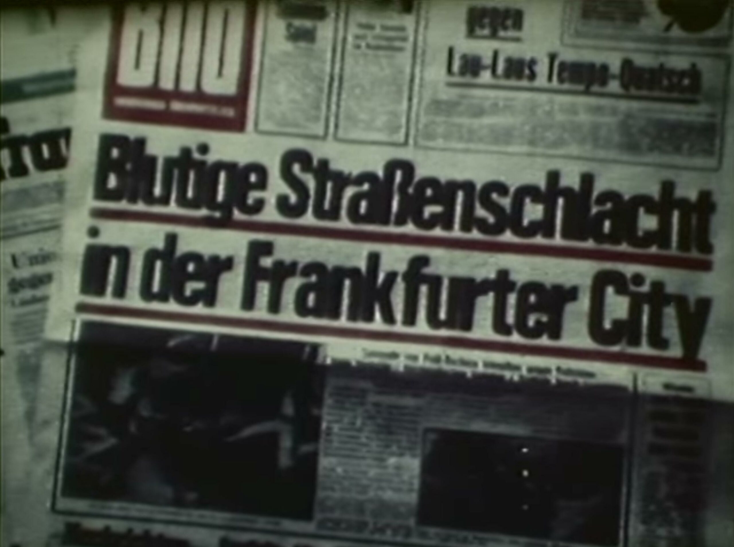 The biggest German newspaper titles: "Bloody street battle in the City Center of Frankfurt"