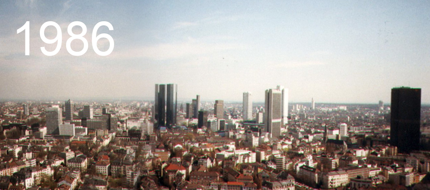 Frankfurt am Main in 1986 - high-rise buildings in the past - photographed by Frank Reuter