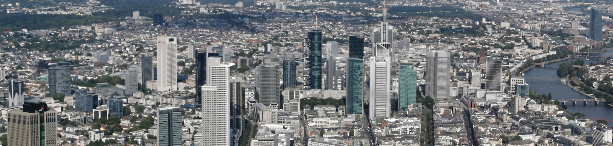 Mainhattan - Skyscrapers in Frankfurt - The Leading Financial Center in Europe - Panorama CBD Frankfurt