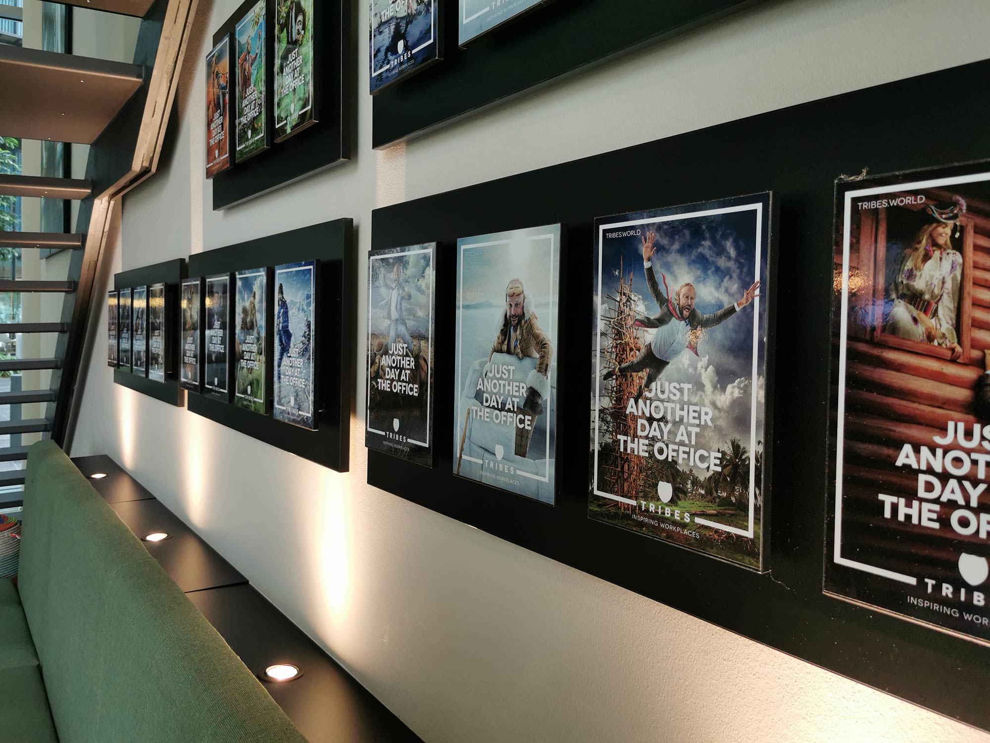Open Space Office, here the "House of Tribes". Each cover stands for a different Tribes location. Eduard Schaepman is shown on the covers.
