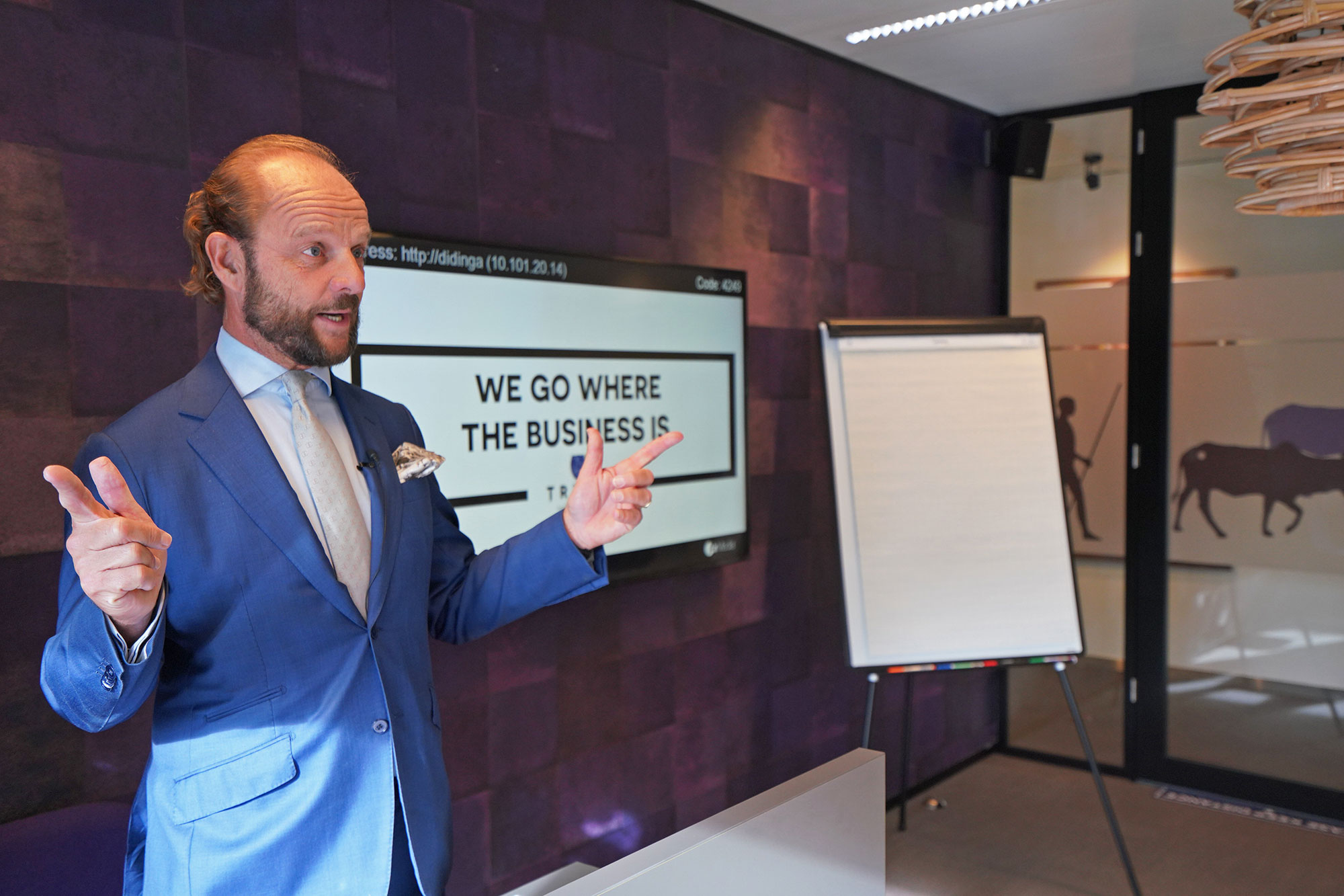 Eduard Schaepman discussing the advantages of coworking