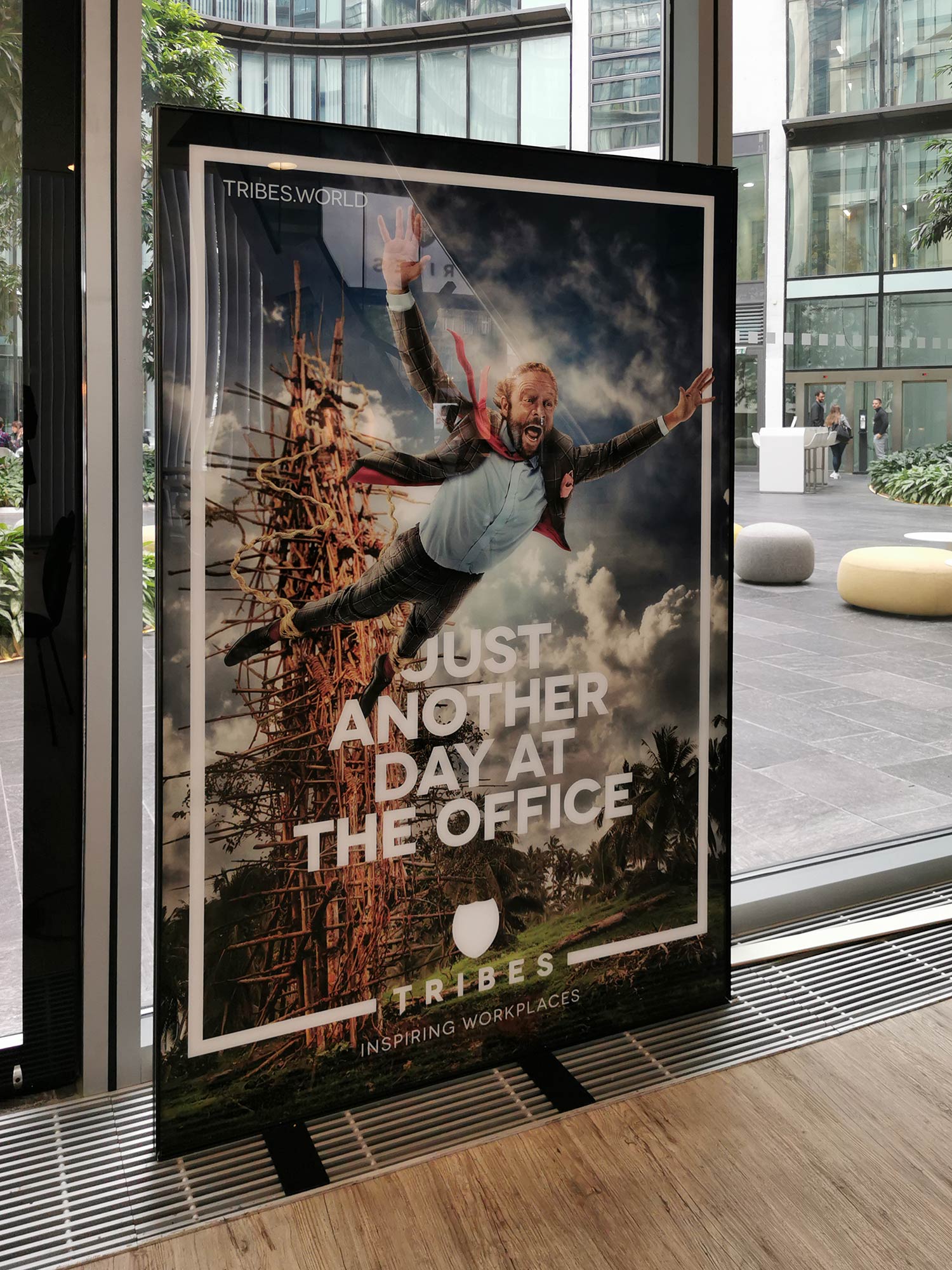 Tribes Inspiring Workplaces - Just another day at the office - Tribes CEO Eduard Schaepman jumps off a wooden tower, a ceremony typical for the Vanuatu tribe