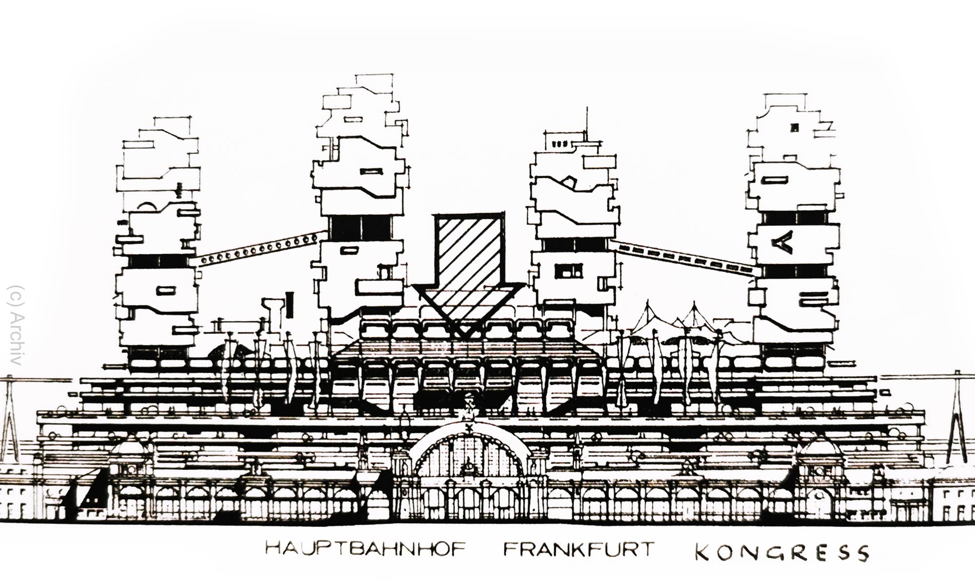 High-Rises Frankfurt Central Station
