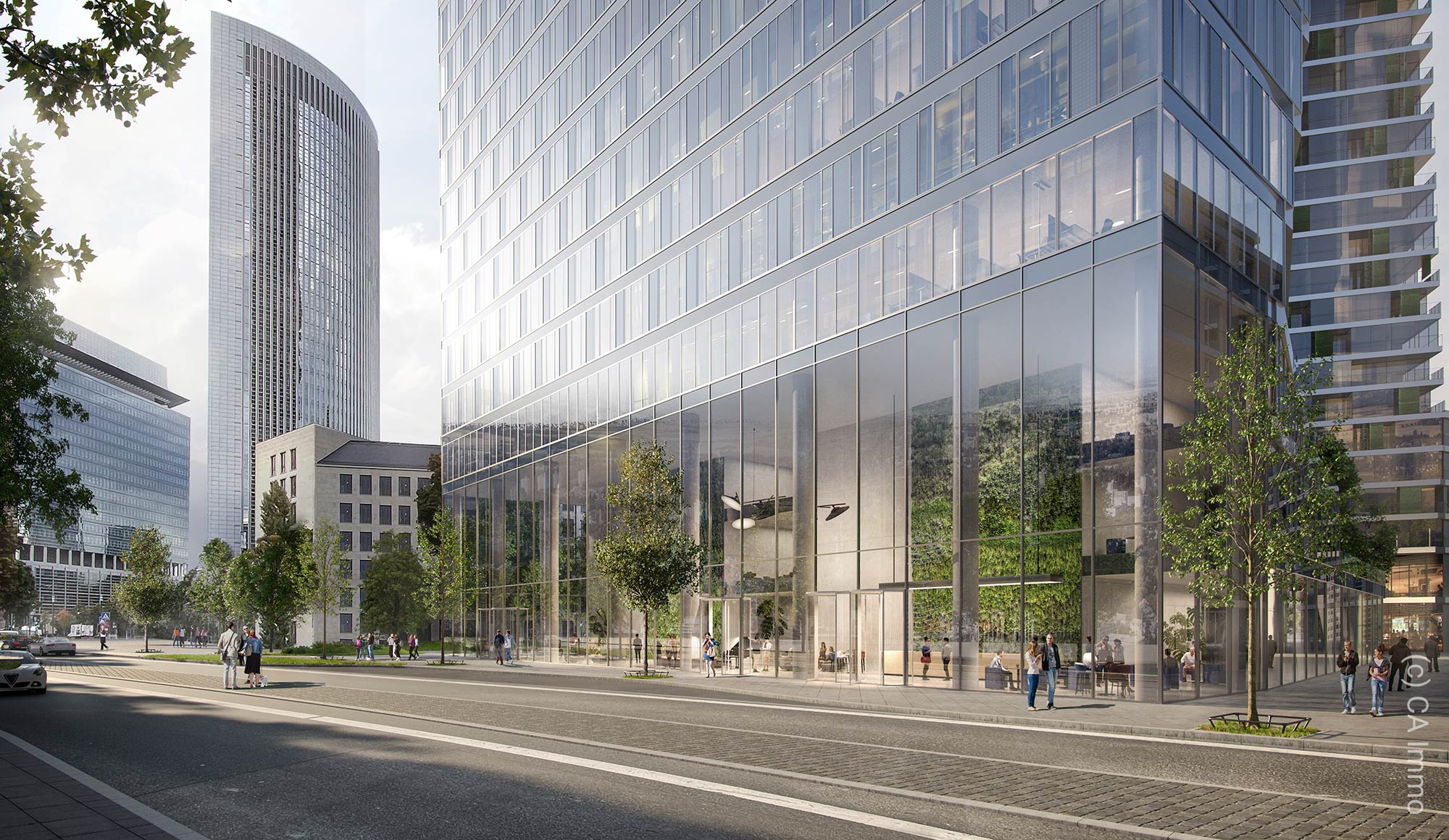 Millennium site at Osloer Strasse in Frankfurt - as of December 2021