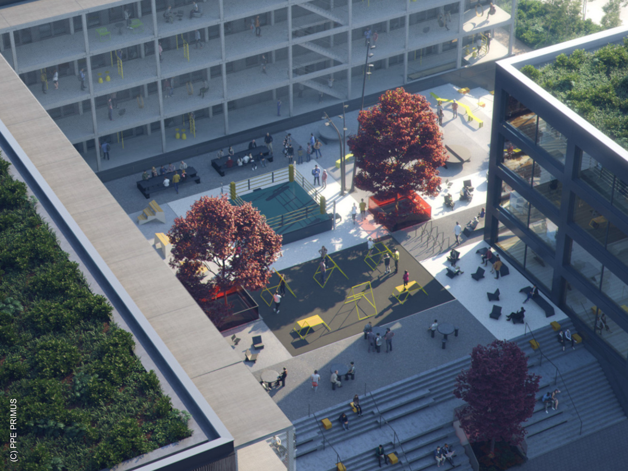 Rockywood-Offenbach-Hafen-Primus-Treppen-Vorplatz Rockywood-Offenbach-Hafen-Primus-Treppen-Vorplatz