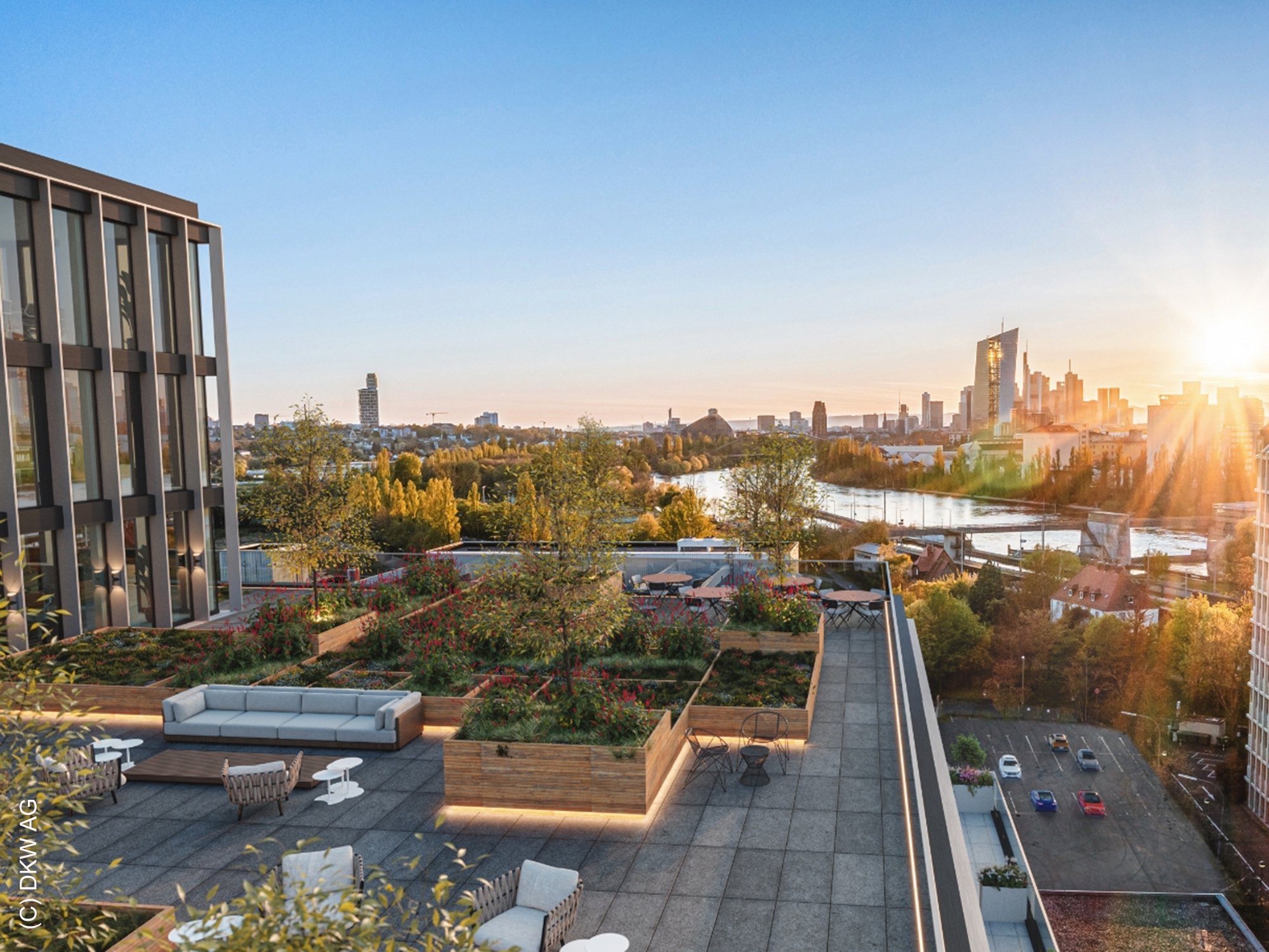 Stacks-Offenbach-Dachterrasse-Skylineblick Stacks-Offenbach-Dachterrasse-Skylineblick