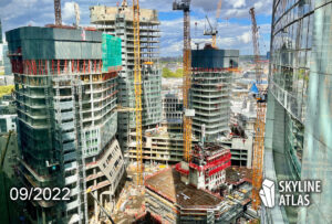 four-frankfurt-skyline-high-rise-banking-district-update-september-2022