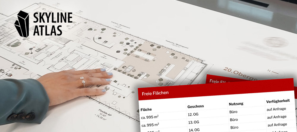 Vacant office space promotion in Frankfurt