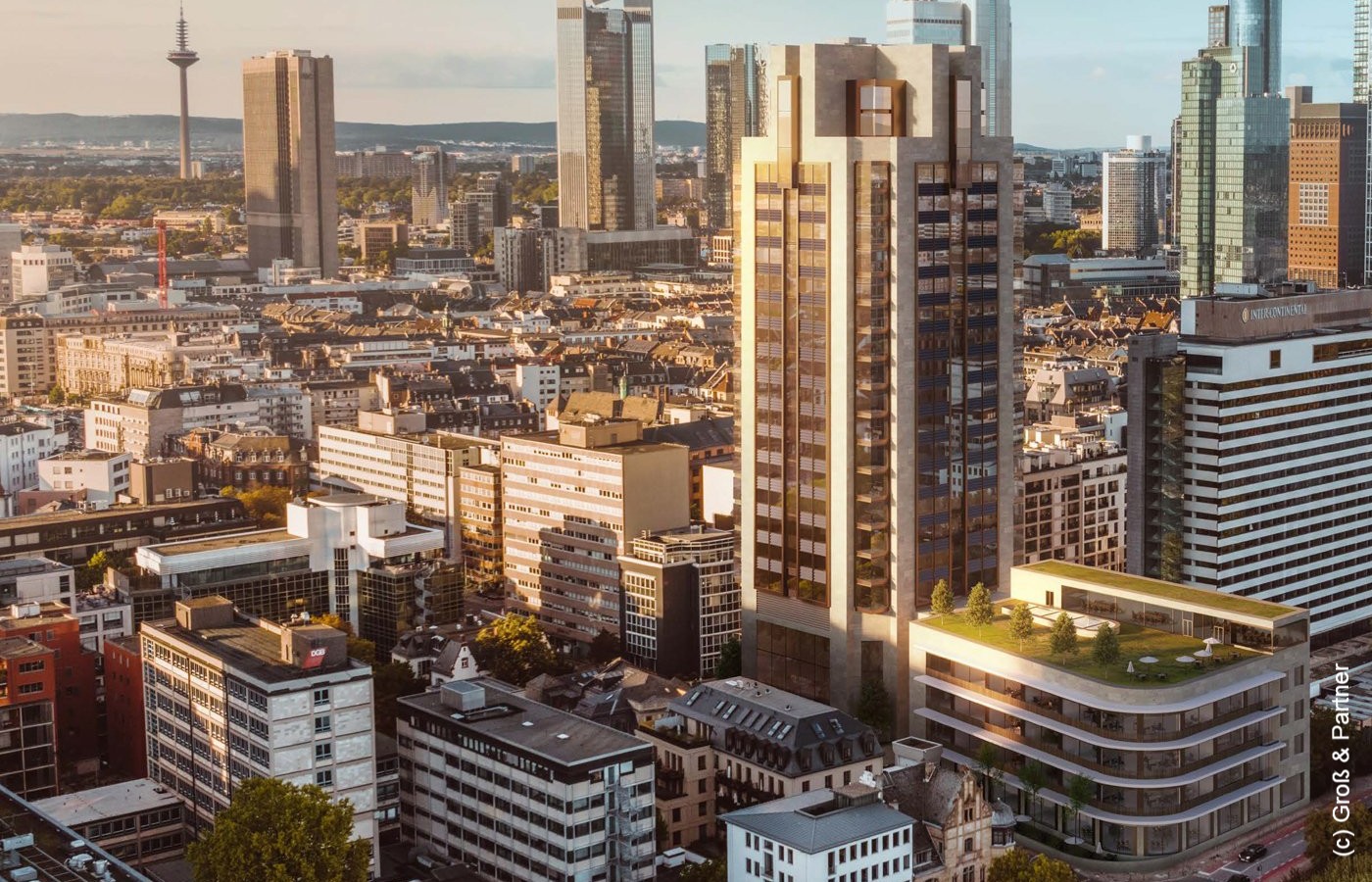 Tower Y in Frankfurt, Germany - proposed design for a new high-rise building to be completed by 2026