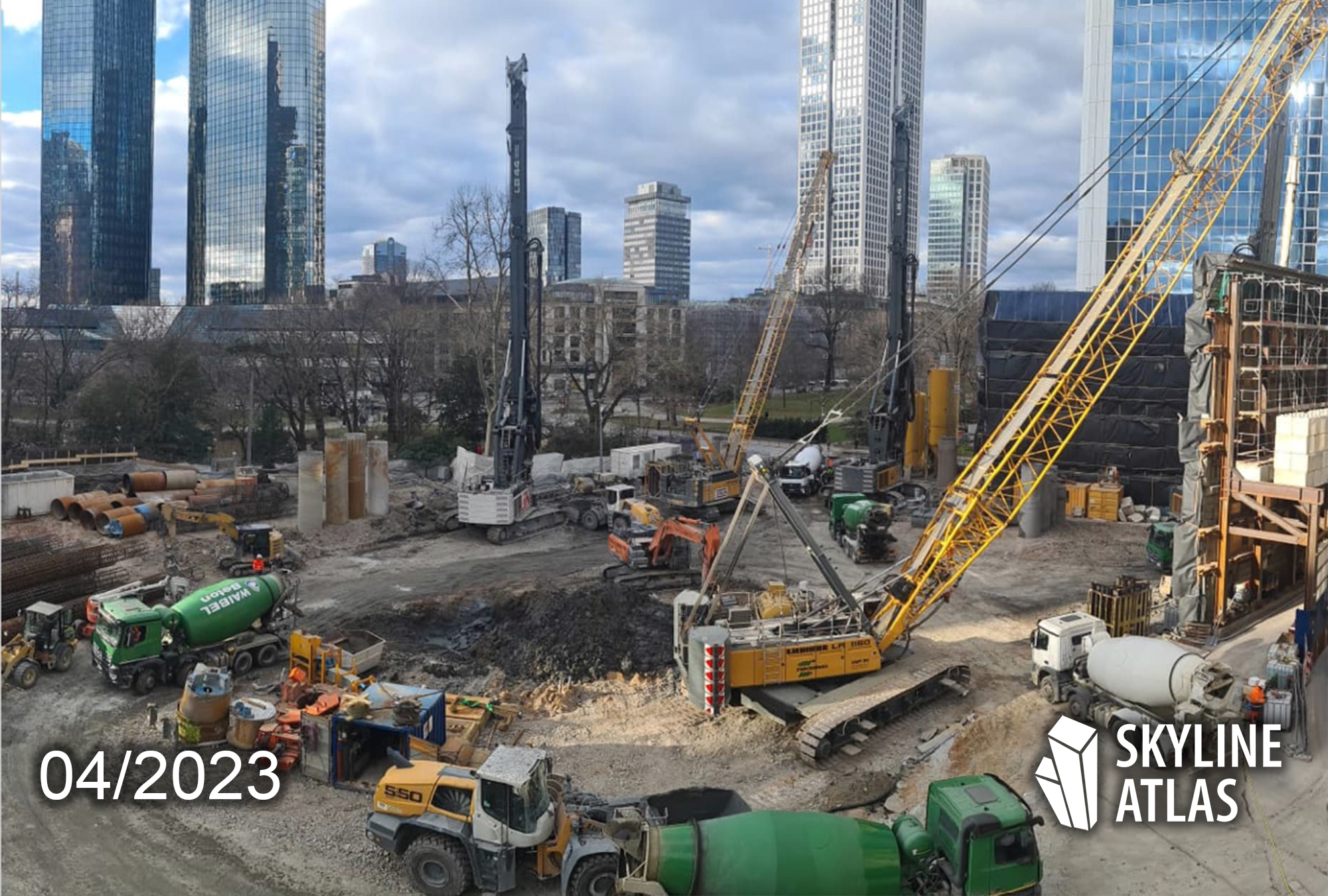 Central - Business - Tower - Baustelle - Züblin - Helaba - CBT - Skyline - FFM - April - 2023